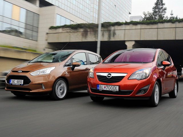 Ford B-Max 1.6 vs. Opel Meriva 1.4 Turbo