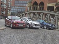 Ford Ka+ vs. Opel Corsa vs. Volkswagen Polo