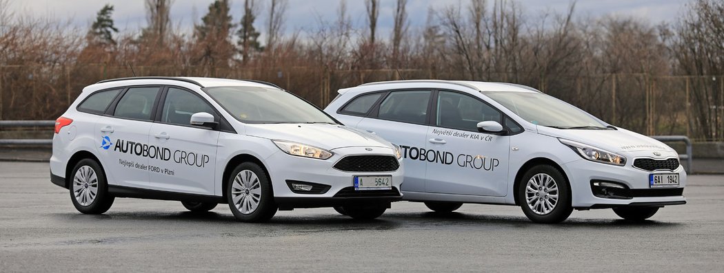 Ford Focus kombi 1.6 Ti-VCT vs. Kia Cee´d SW 1.4 CVVT