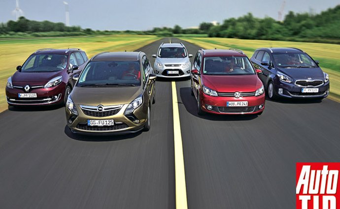 Ford Grand C-Max vs. Kia Carens vs. Opel Zafira Tourer vs. Renault Grand Scénic vs. VW Touran