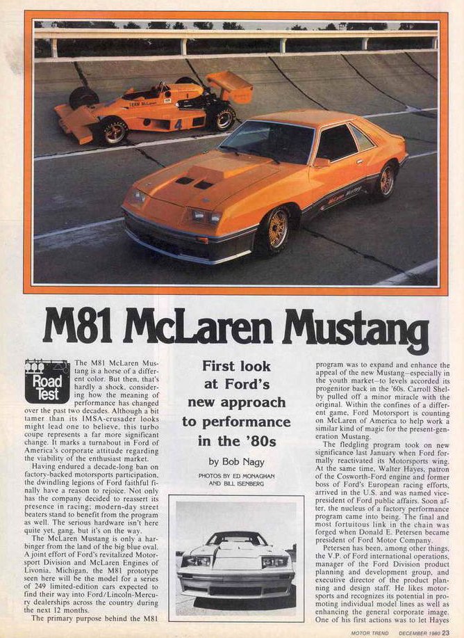 Ford McLaren Mustang SVP M81