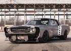 K mání je brutálně upravený Mustang z roku 1965, pohání ho moderní V8