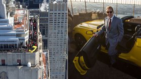 Kára na střeše: Ford Mustang oslavil 50. výročí na mrakodrapu! 