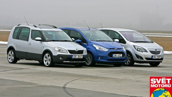 TEST Ford B-Max vs. Opel Meriva vs. Škoda Roomster – Neobyčejný život obyčejných dveří