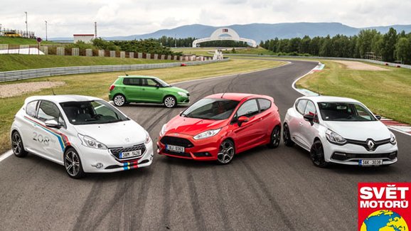 TEST Ford Fiesta ST vs. Peugeot 208 GTi vs. Renault Clio R.S. vs. Škoda Fabia RS