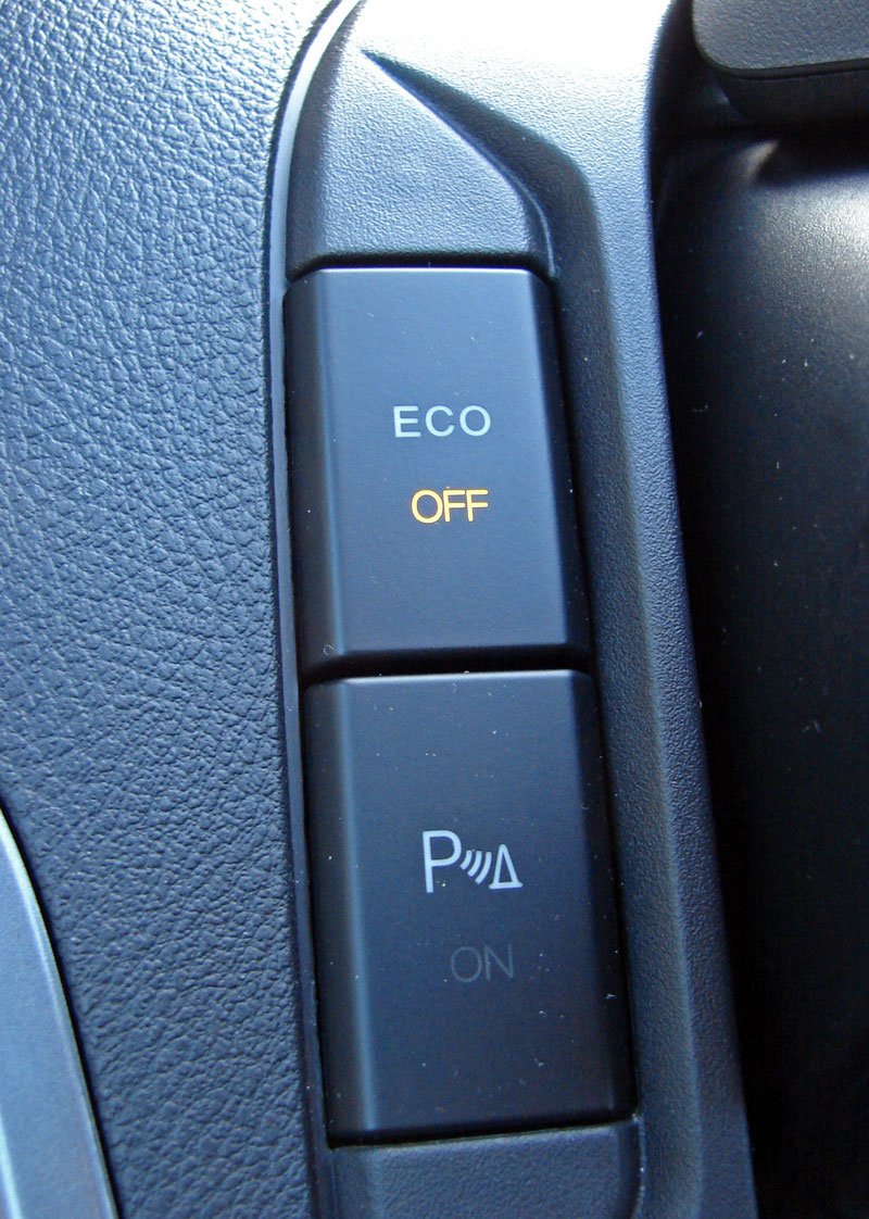 Tlačítkem Eco bylo možné vyřadit z provozu omezovač rychlosti