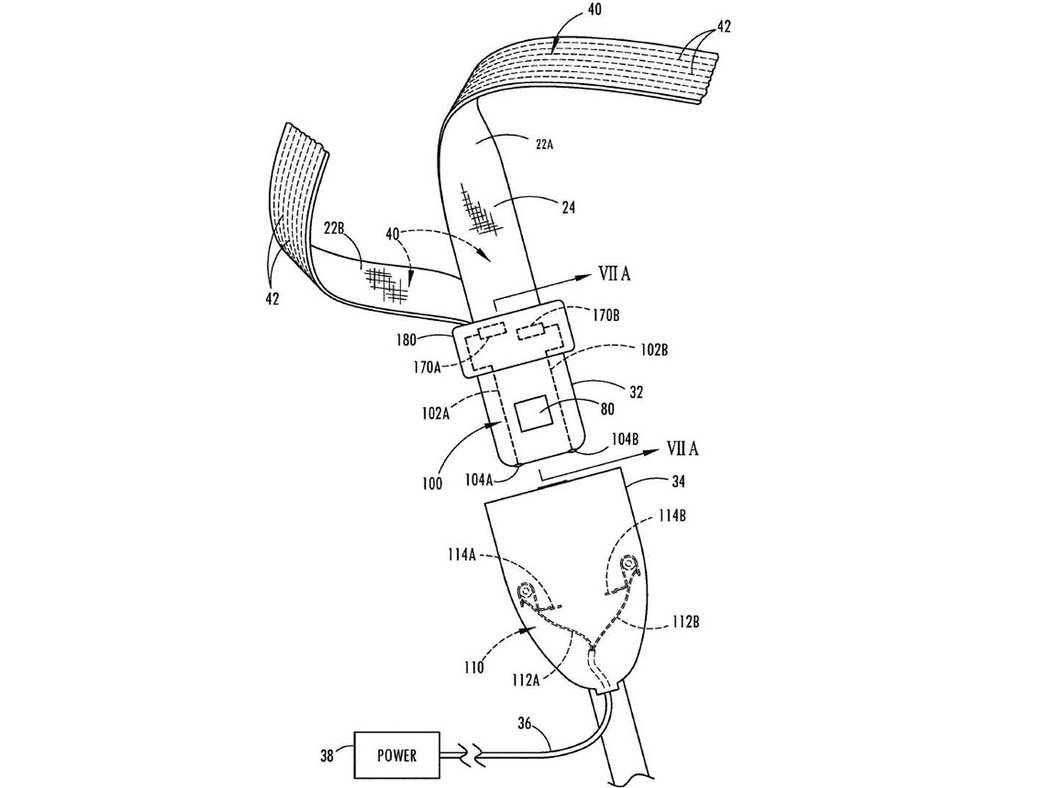 Patent vyhřívaného bezpečnostího pásu Ford