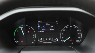 Přístrojová deska plug-in hybridní varianty. Přístrojová deska plug-in hybridní varianty.