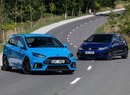 Ford Focus RS vs. VW Golf R – Raubíř a profesor