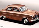 V říjnu 1950 představil Ford první generaci dvou zcela nových modelů: čtyřválcový Consul a šestiválcový Zephyr (na obrázku).