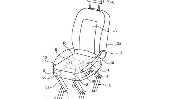 Bizarní patent Fordu: Sedačka, která za vás vystoupí z auta!