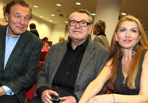 Martina s manželem Milošem a Karlem Gottem