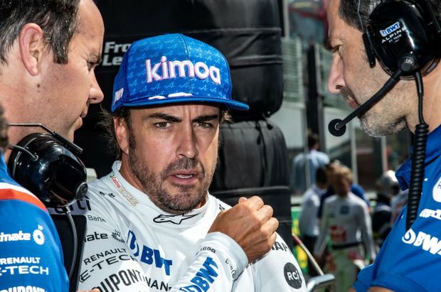 Fernando Alonso při Velké ceně Belgie Fernando Alonso při Velké ceně Belgie