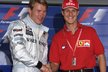 Mika Häkkinen a Michael Schumacher byli v devadesátých letech velkými rivaly, ale vzájemně se uznávali