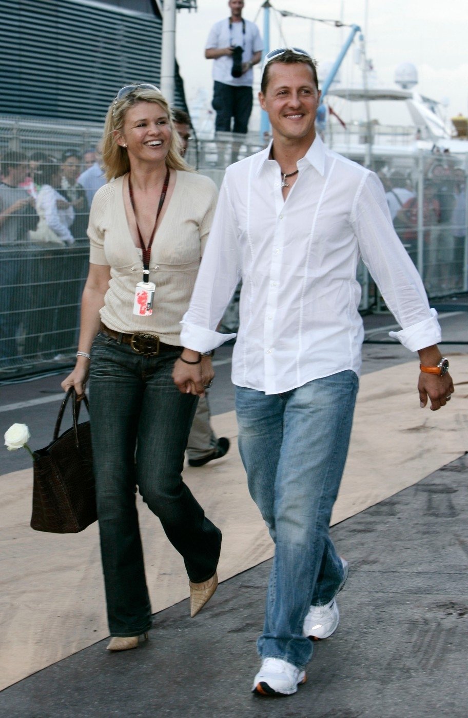 V těžkých chvílích je Schumacherovi oporou jeho žena Corrina
