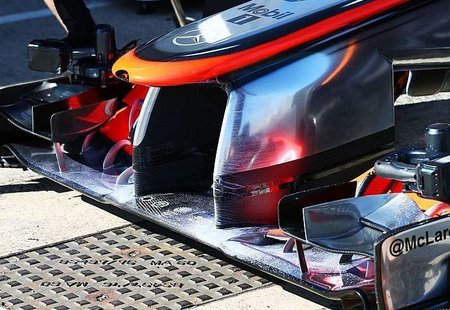 McLaren otestoval novou přední část MP4-28