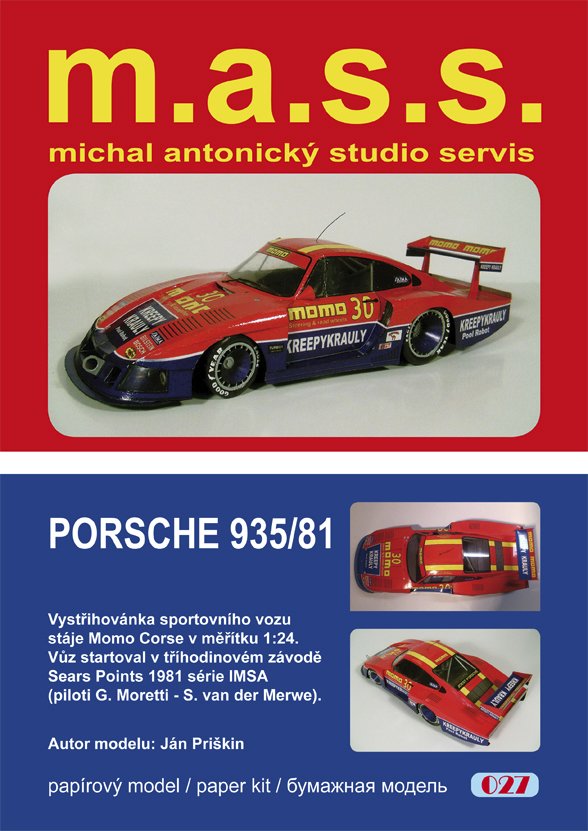 Model závodního vozu Porsche
