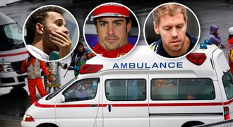 Všichni jezdci F1 jeli podpořit Bianchiho do nemocnice: Jsme s tebou!