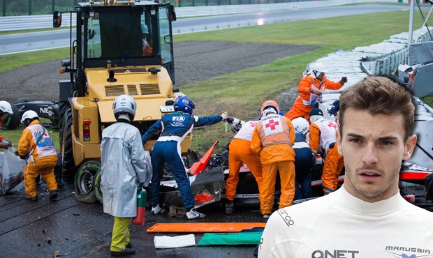 Po vážné nehodě Julese Bianchiho skončila Velká cena Japonska předčasně