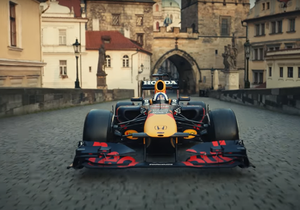  Spot společnosti Red Bull, ve kterém se Praze prohání formule 1. 