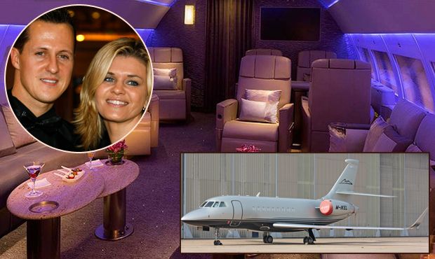 Tohoto luxusu se manželka Michaela Schumachera zbavuje. Letadlo prodává za půl miliardy korun.