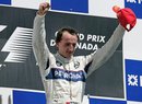 Robert Kubica po svém jediném vítězství v F1 v Kanadě 2008