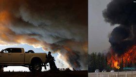 Kanadské město Fort McMurray zachrání už jenom déšť.