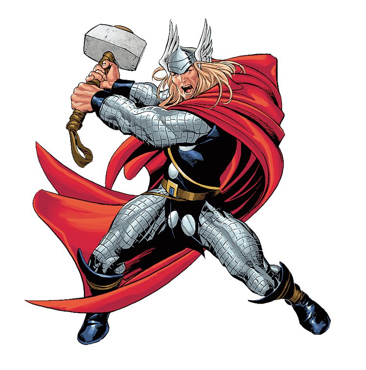 Thor vypadá ve vikingské mytologii trochu jinak, než superhrdina Marvelu ve hře Fortnite