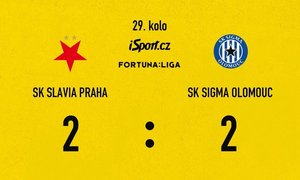 SESTŘIH: Slavia - Olomouc 2:2. Nečekaná ztráta i po Zimově minele. Bod z drtivého finiše