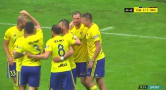 SESTŘIH: Zlín - Opava 3:1. Rozhodl Matejov, hosté spadli na poslední místo