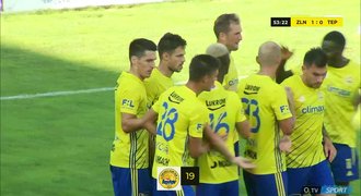 SESTŘIH: Zlín - Teplice 3:0. Dominantní domácí mají první výhru v sezoně