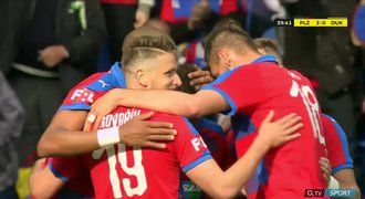 SESTŘIH: Plzeň - Dukla 4:0. Jasnou výhru řídil dvougólový Kopic