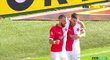 Slavia - Slovácko: Jurečka zvýšil na 4:0 a vyhoupl se do čela tabulky střelců