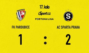 FORTUNA: SESTŘIH: Pardubice - Sparta 1:2. Krejčí rozhodl drama. Odvolaný vyrovnávací gól v závěru