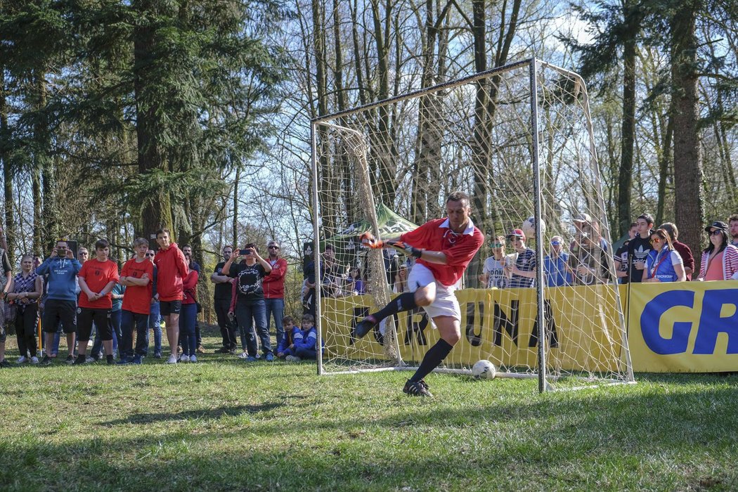 Luboš Kozel si vyzkoušel chytání penalt