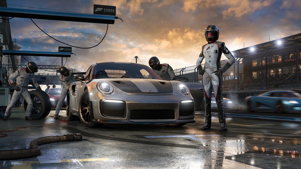 Forza Motorsport 7 nabízí detailnější textury a výraznější barevnost. Silný hardware snižuje nahrávací časy jednotlivých tratí