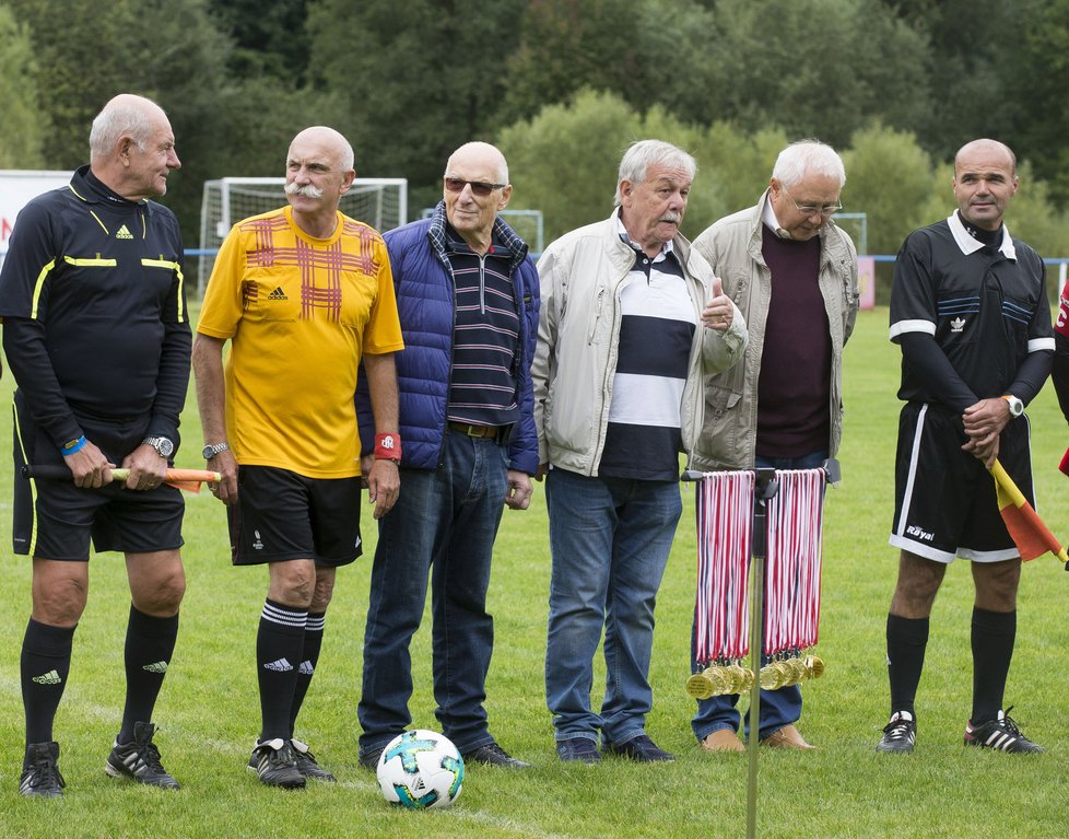 Jaroslav Satoranský, Karel Šíp, Karel Štědrý na fotbalu Amfora