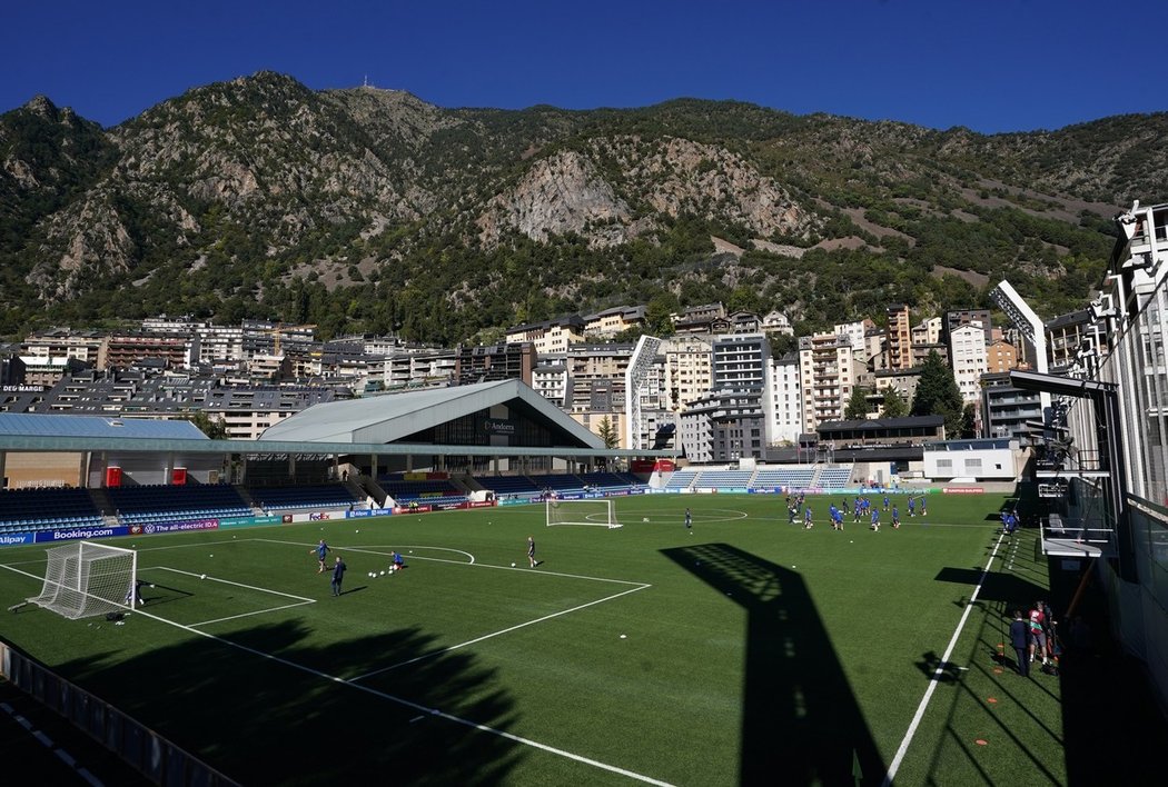 Andorra hostí mezinárodní zápasy na stadionu pro tři tisíce lidí