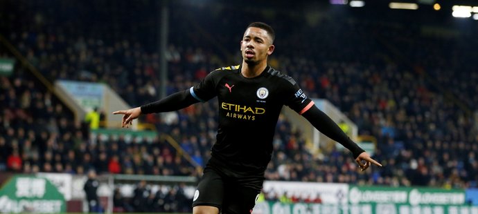 Gabriel Jesus se raduje ze vstřelené branky City