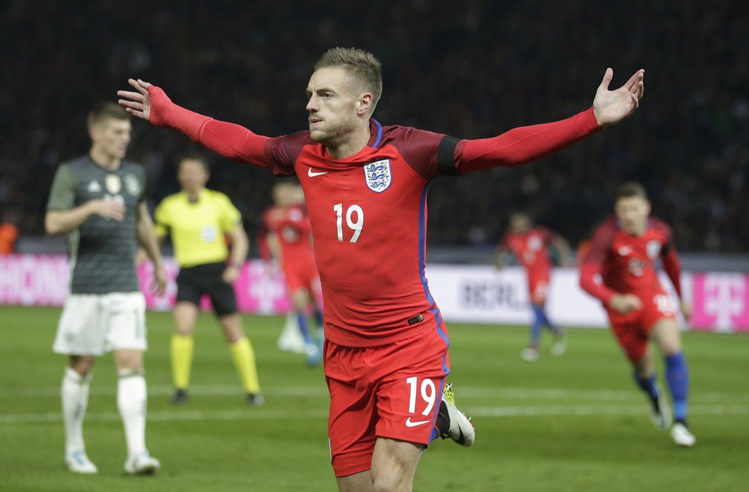 Útočník Jamie Vardy je jedním ze symbolů anglických nadějí před EURO 2016