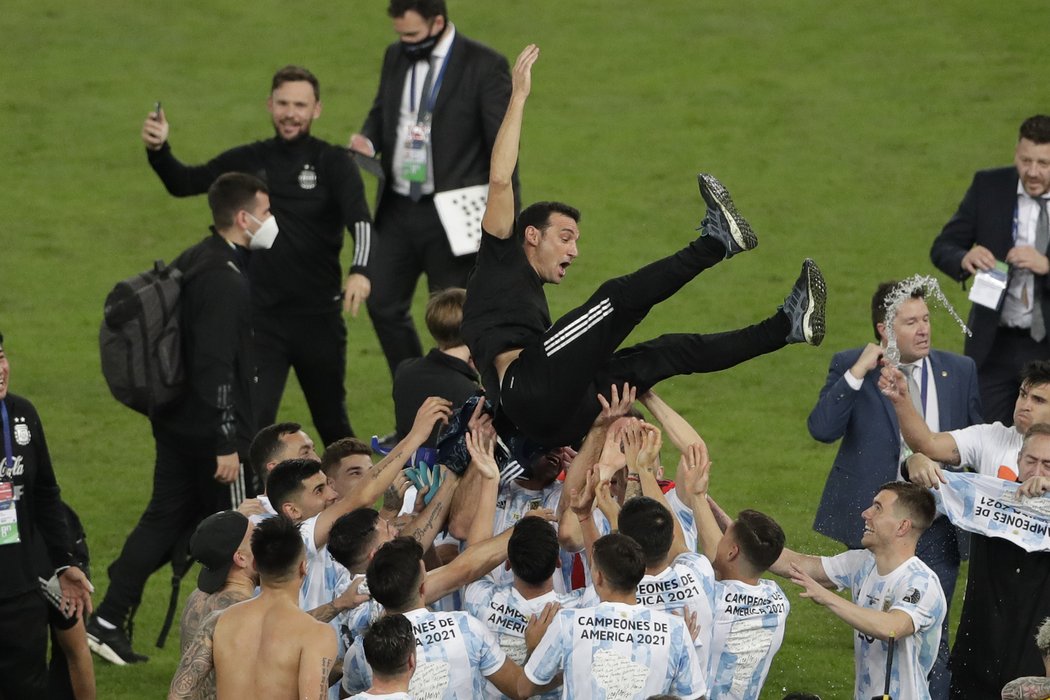 Radost argentinských fotbalistů
