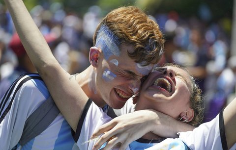 Mistrovské oslavy argentinského titulu v Buenos Aires