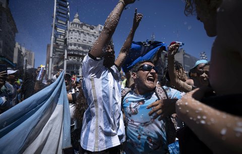 Mistrovské oslavy argentinského titulu v Buenos Aires