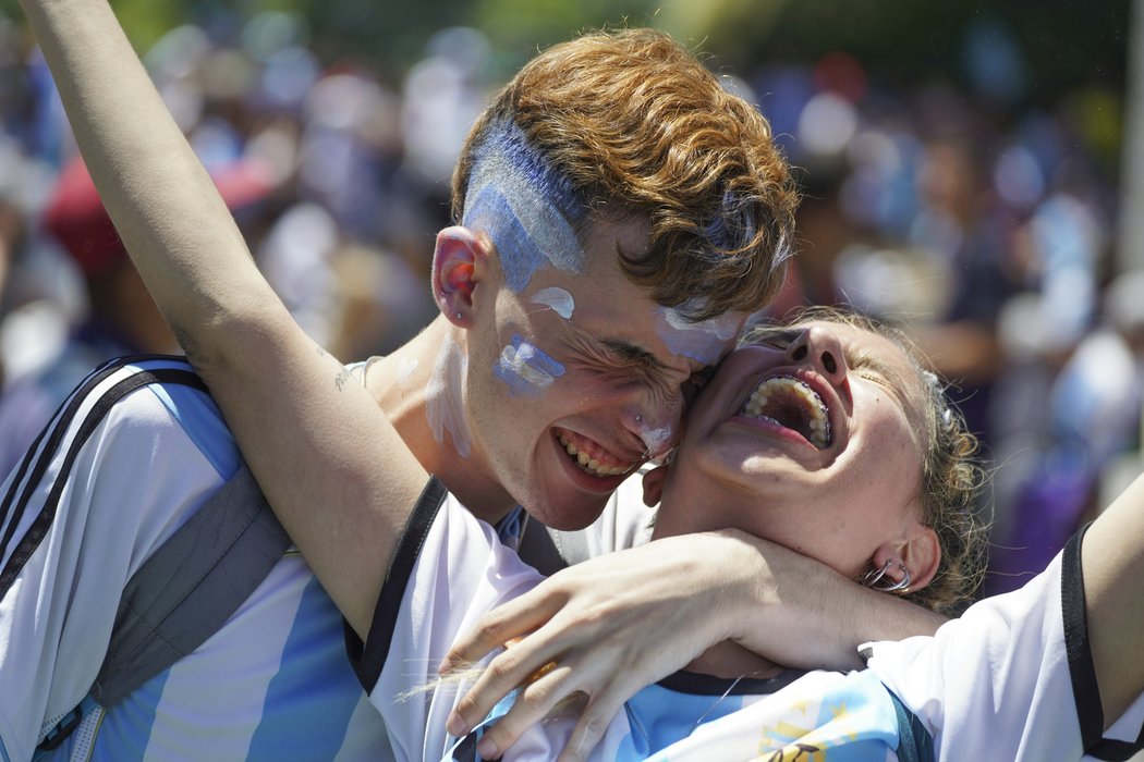 Mistrovské oslavy argentinského titulu v Buenos Aires