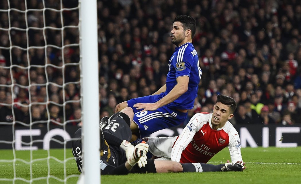 Útočník Diego Costa se postaral o gól Chelsea proti Arsenalu