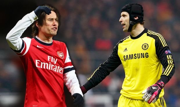 Tomáš Rosický a Petr Čech Tomáš Rosický a Petr Čech