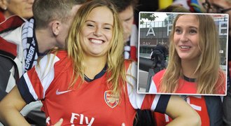Krásná Norka očarovala fanoušky Arsenalu: Nabízejí mi lístky!