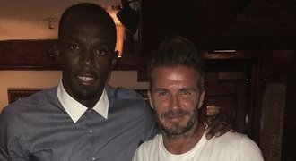 Hvězda potkala hvězdu. Beckham a Bolt se navzájem chlubili společnou fotkou