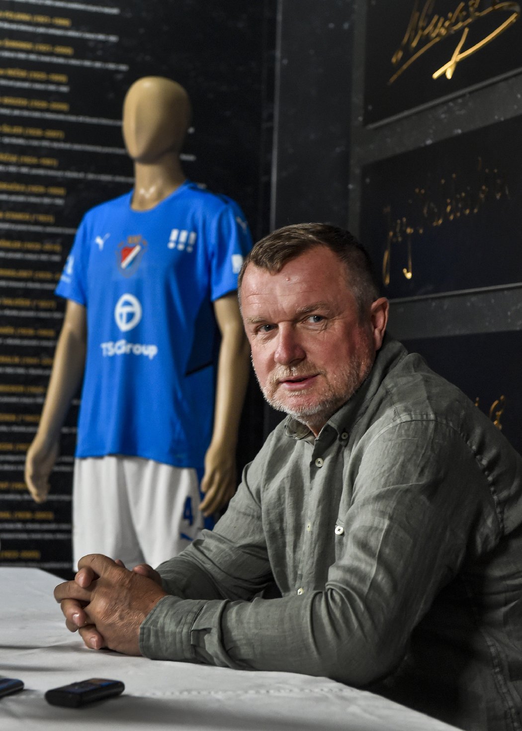 Trenér Baníku Pavel Vrba při zahájení přípravy