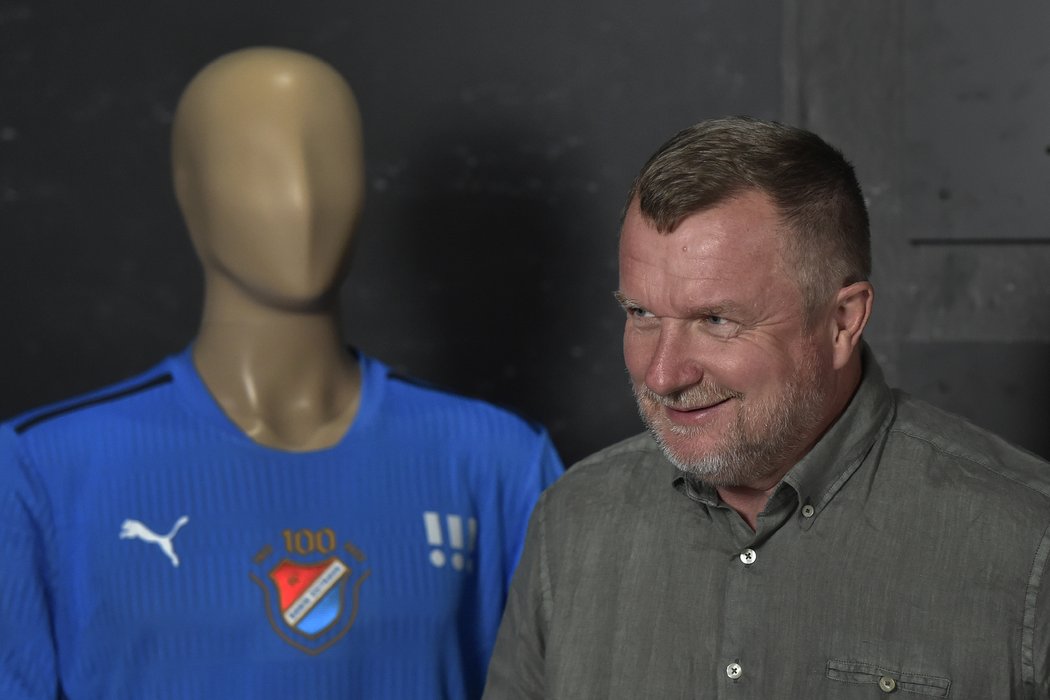 Trenér Baníku Pavel Vrba při zahájení přípravy